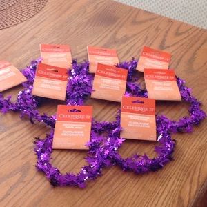 Decorative Purple Star Garland